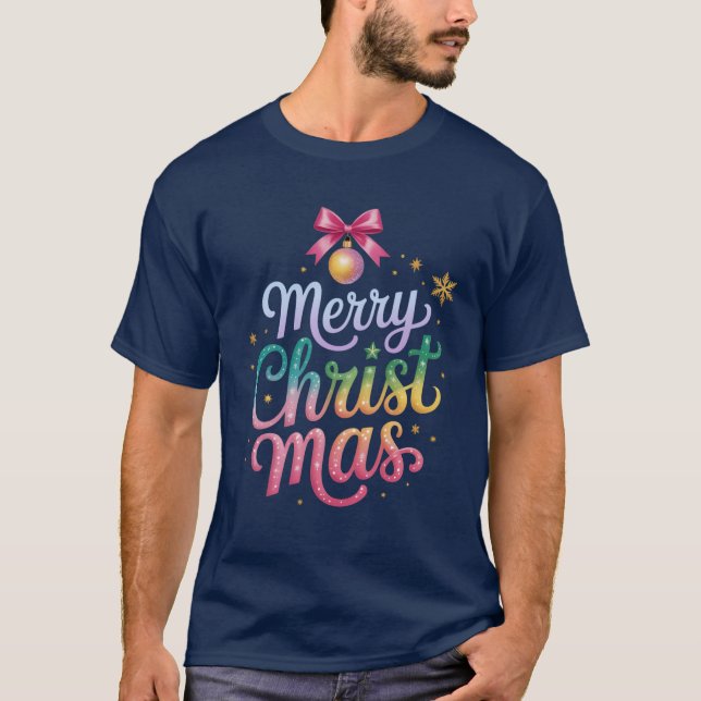 Frohe WEIHNachten Freund T-Shirt (Vorderseite)