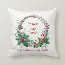 Frohe Weihnachten Frieden Joy Liebe Holly Wreath R