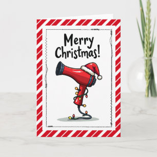 Frohe Weihnachten Friseur Stylist Karte