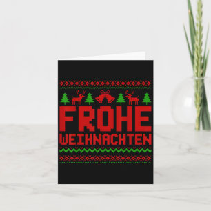 Frohe Weihnachten frohe Weihnachten auf Deutsch Fu Karte