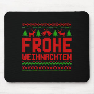 Frohe Weihnachten frohe Weihnachten auf Deutsch Fu Mousepad