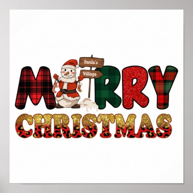 Frohe Weihnachten frohe Weihnachten Weihnachten Poster (Vorne)