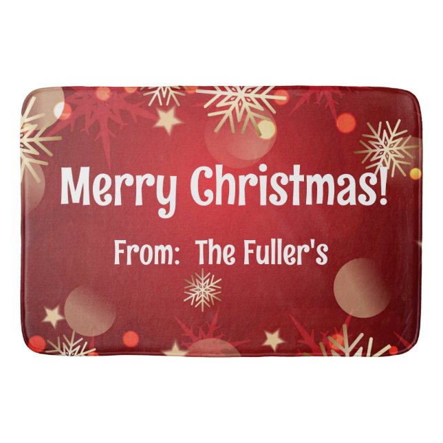 Frohe Weihnachten frohe Weihnachten Weihnachten We Badematte (Vorderseite)