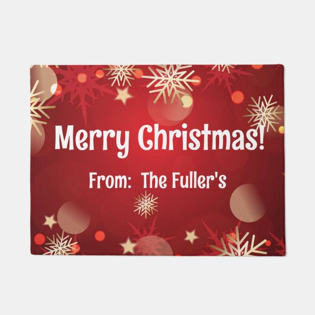 Frohe Weihnachten frohe Weihnachten Weihnachten We Fußmatte (Vorderseite)