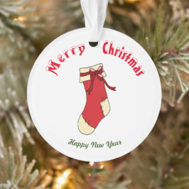 Frohe Weihnachten Frohes Neues Jahr Ornament