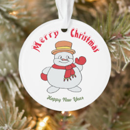 Frohe Weihnachten Frohes Neues Jahr Ornament