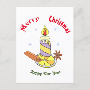 Frohe Weihnachten - Frohes Neues Jahr Postkarte