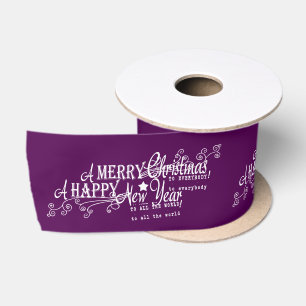 Frohe Weihnachten Frohes Neues Jahr Weihnachtsband Satinband