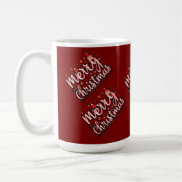 "Frohe Weihnachten: Frosty Elegance Fashion Design Kaffeetasse