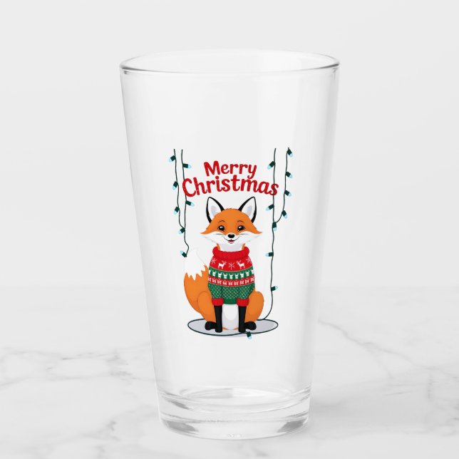 Frohe Weihnachten, Fuchs! Glas (Vorderseite)