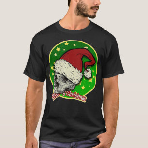 Frohe Weihnachten Funny AntiHolidays Skull Grafik T-Shirt