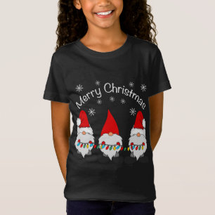 Frohe Weihnachten Funny Gnomes Niedlich Santa Clau T-Shirt