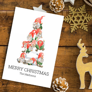 Frohe Weihnachten Funny Gnomes Tree Holiday Seidenpapier