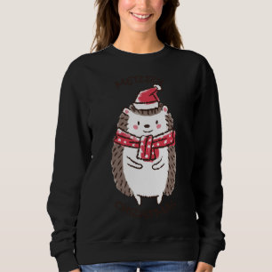 Frohe Weihnachten Funny Niedlichen Igel Weihnachts Sweatshirt