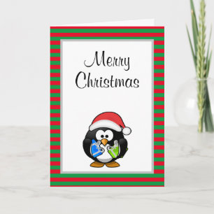 Frohe Weihnachten Funny Pinguin Weihnachtskarte Karte