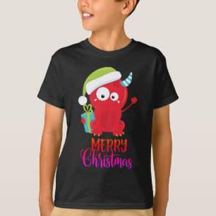 Frohe Weihnachten   Funny Red Santa Monster T-Shirt
