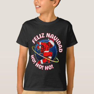 FROHE WEIHNACHTEN FUNNY SANTA ASTRONAUT  T-Shirt