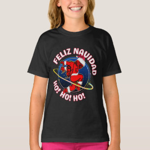 FROHE WEIHNACHTEN FUNNY SANTA ASTRONAUT  T-Shirt