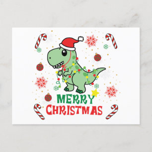 Frohe Weihnachten Funny Santa Dinosaur