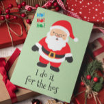 Frohe Weihnachten Funny Santa Do es für die Hos<br><div class="desc">Dieses Design entstand aus meiner einzigartigen Acrylmalerei. Sie kann personalisiert werden, indem Sie auf die Schaltfläche Anpassen klicken und den Namen, die Initialen oder die Wörter ändern. Sie können auch die Textfarbe und den Textstil ändern oder den Text für nur ein Bild löschen. Kontaktieren Sie mich unter colorflowcreations@gmail.com , wenn...</div>