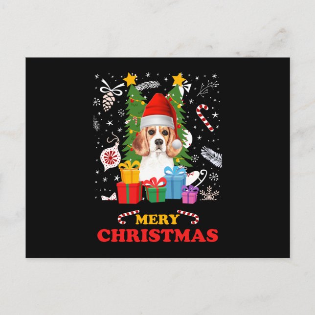 Frohe Weihnachten Funny Santa Elf Gnomes Holiday D Postkarte (Vorderseite)