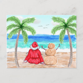 Frohe Weihnachten Funny Snowbirds Weihnachtsmann u Postkarte