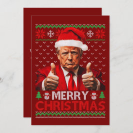 Frohe Weihnachten Funny Trump Weihnachtsmannmütze