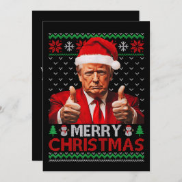 Frohe Weihnachten Funny Trump Weihnachtsmannmütze