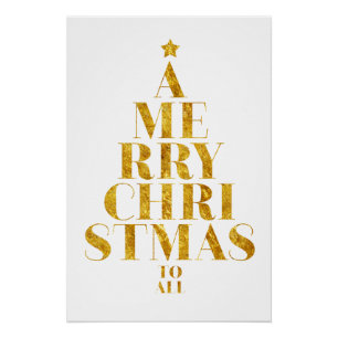 Frohe Weihnachten für alle grafischen Feiertage Poster
