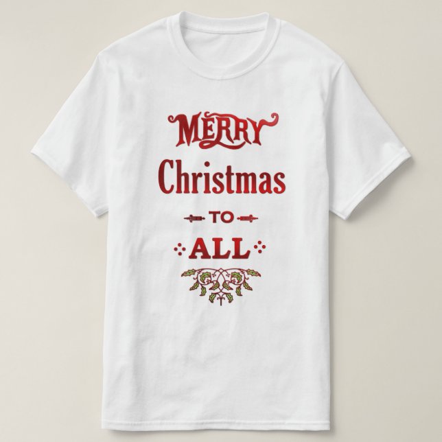 Frohe Weihnachten für alle T-Shirt (Design vorne)