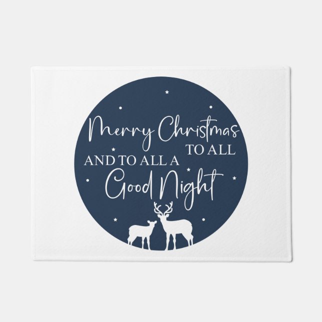 Frohe Weihnachten für alle und für alle eine gute  Fußmatte (Vorderseite)