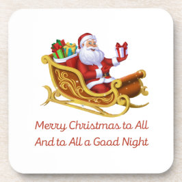 Frohe Weihnachten für alle und für alle eine gute  Getränkeuntersetzer