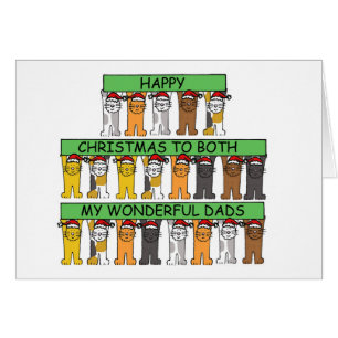 Frohe Weihnachten für beide meine Väter Cartoon Ka