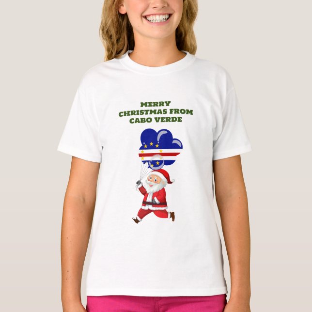 Frohe Weihnachten für Cabo Verde T-Shirt (Vorderseite)