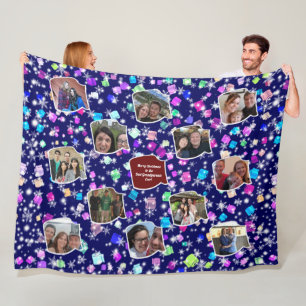 Frohe Weihnachten für die besten Großeltern 12 Fot Fleecedecke