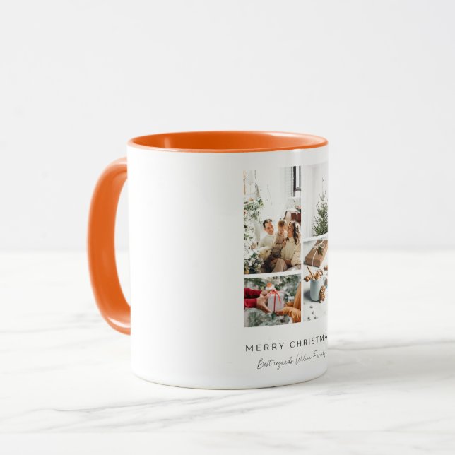 Frohe Weihnachten für die Wilson Family Tasse von  (Vorderseite Links)