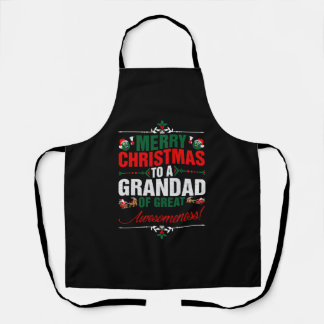 Frohe Weihnachten für einen Großvater von großer G Schürze