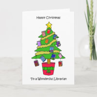 Frohe Weihnachten für einen wunderbaren Bibliothek