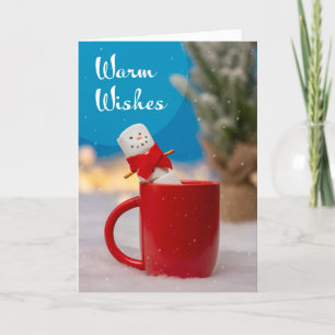 Frohe Weihnachten für jeden Marshmallow-Schneemann