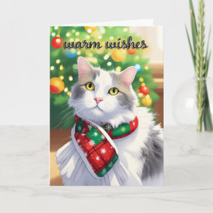 Frohe Weihnachten für jeden, warme Grüße, süße Kat