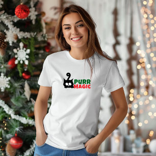 Frohe Weihnachten für Katzenmamas  lustiges rotes  T-Shirt