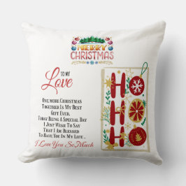 Frohe Weihnachten für meine Liebe, Weihnachtsgesch Kissen