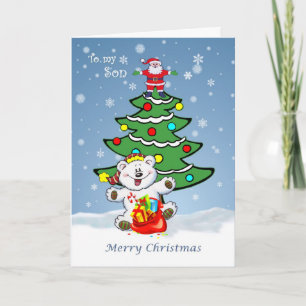 Frohe Weihnachten für meine Son Card