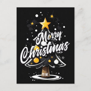 Frohe Weihnachten für mich Gruß Postkarte