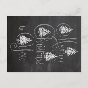 Frohe Weihnachten für Sie Chalkboard-Karte