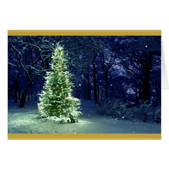 Frohe Weihnachten für Sie und Ihre (Vorderseite (Horizontal))