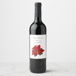 Frohe Weihnachten für Sie und Ihre Familie Weinetikett