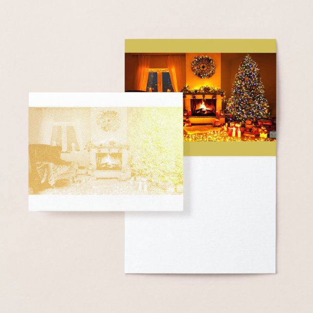 Frohe Weihnachten für Sie und Ihre Foil Card Folienkarte (Anzeige)