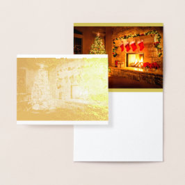 Frohe Weihnachten für Sie und Ihre Foil Card Folienkarte