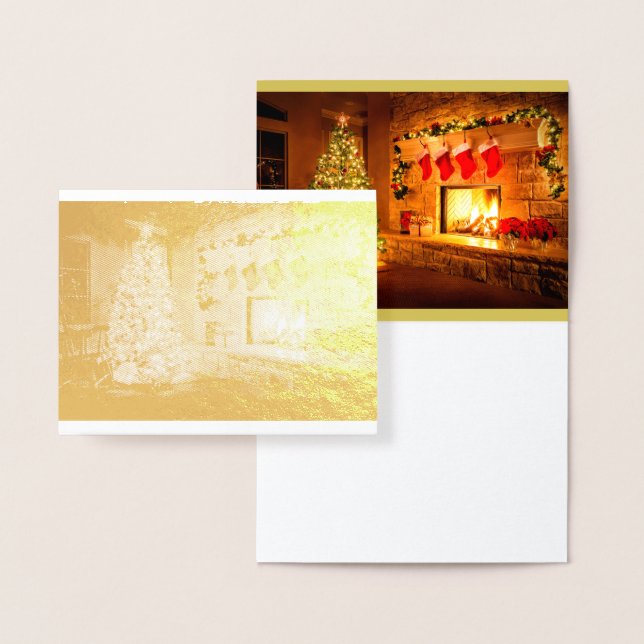 Frohe Weihnachten für Sie und Ihre Foil Card Folienkarte (Anzeige)